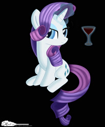 Size: 1400x1700 | Tagged: safe, artist:warfost, rarity, pony, unicorn, drink, female, horn, mare, white coat