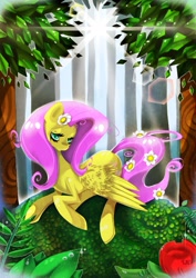 Size: 1017x1439 | Tagged: safe, artist:kaliptro, fluttershy, pegasus, pony, female, solo