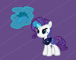 Size: 812x643 | Tagged: safe, artist:elslowmo, rarity, pony, unicorn, colored, female, horn, mare, night guard, solo