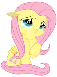 Size: 4200x5700 | Tagged: safe, artist:bri-sta, artist:yanoda, fluttershy, pegasus, pony, absurd resolution, chest fluff, cute, filly, shyabetes