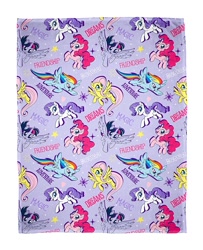 Size: 1217x1500 | Tagged: safe, derpibooru import, fluttershy, pinkie pie, rainbow dash, rarity, twilight sparkle, twilight sparkle (alicorn), alicorn, earth pony, pegasus, pony, unicorn, my little pony: the movie, adventure, amazon.com, blanket, discover, dreams, friendship, magic, merchandise, pattern