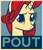 Size: 2100x2439 | Tagged: safe, rarity, pony, unicorn, high res, poster, pouting, propaganda