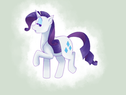 Size: 800x600 | Tagged: safe, artist:rosewhistle, rarity, pony, unicorn, female, mare, profile, solo