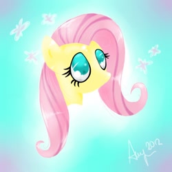 Size: 800x800 | Tagged: safe, artist:heidihedgefox, fluttershy, pegasus, pony, female, mare, pink mane, solo, yellow coat