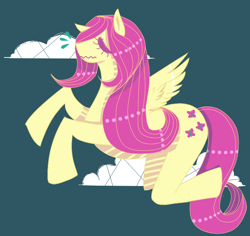 Size: 700x661 | Tagged: safe, artist:dmarielicea, artist:latia, fluttershy, pegasus, pony, female, mare, solo