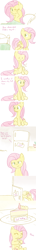 Size: 657x4553 | Tagged: safe, artist:speccysy, fluttershy, pegasus, pony, ask fluttershy and pinkie pie, cake, comic, cute, daaaaaaaaaaaw, eating, messy mane, nom, shyabetes, solo