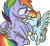 Size: 1746x1598 | Tagged: safe, artist:ashleybances, derpibooru import, bow hothoof, rainbow dash, pegasus, pony, parental glideance, duo, female, filly, filly rainbow dash, mare, simple background, tail feathers, transparent background, younger