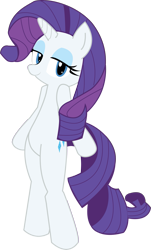 Size: 1233x2046 | Tagged: safe, artist:hoodie-stalker, rarity, pony, unicorn, bipedal, female, horn, mare, solo