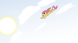 Size: 2550x1421 | Tagged: dead source, safe, artist:ritzin, fluttershy, pegasus, pony, female, open mouth, solo