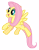 Size: 3000x3835 | Tagged: safe, artist:stabzor, fluttershy, pegasus, pony, high res, simple background, transparent background, vector