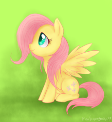 Size: 466x506 | Tagged: safe, artist:mn27, fluttershy, pegasus, pony, female, mare, pink mane, solo, yellow coat