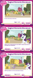 Size: 625x1494 | Tagged: safe, edit, rarity, spike, dragon, pony, unicorn, magical moments storybook, out of character, spikeabuse