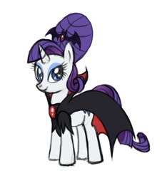 Size: 635x700 | Tagged: safe, artist:spyrothefox, rarity, pony, undead, unicorn, vampire, vampony, alternate hairstyle, clothes, costume, elvira, halloween, nightmare night, solo