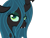 Size: 1600x1200 | Tagged: safe, artist:suenden-hund, queen chrysalis, changeling, changeling queen, female, green eyes, horn, solo