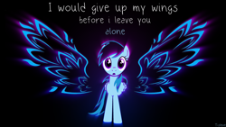 Size: 1920x1080 | Tagged: safe, artist:lunati, rainbow dash, pegasus, pony, blue, colorful, purple, solo, wallpaper, wings