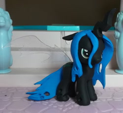 Size: 600x552 | Tagged: safe, artist:sanadaookmai, queen chrysalis, changeling, changeling queen, nymph, baby, brushable, custom, cute, cutealis, female, filly, filly queen chrysalis, foal, irl, photo, solo, toy, younger