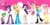 Size: 1500x750 | Tagged: safe, artist:aeolus06, derpibooru import, applejack, fluttershy, pinkie pie, rainbow dash, rarity, spike, twilight sparkle, human, clothes, dress, human spike, humanized, mane seven, mane six, my little pony logo, skirt