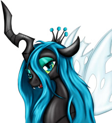 Size: 1550x1700 | Tagged: safe, artist:scooterloo, queen chrysalis, changeling, changeling queen, female, solo