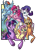 Size: 900x1233 | Tagged: safe, artist:sombrastudio, derpibooru import, applejack, fluttershy, pinkie pie, rainbow dash, rarity, spike, twilight sparkle, dragon, earth pony, pegasus, pony, unicorn, mane seven