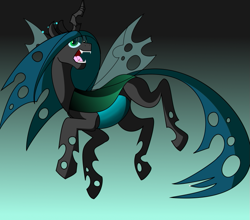 Size: 747x656 | Tagged: safe, artist:jdiddy-4life, artist:lepperb0y, artist:theunknown644, queen chrysalis, changeling, changeling queen, gradient background, solo