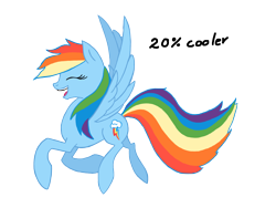 Size: 2048x1536 | Tagged: safe, artist:petunedrop, rainbow dash, pegasus, pony, 20% cooler, digital art, happy, solo, trotting