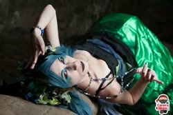 Size: 480x320 | Tagged: source needed, safe, artist:kyuu-vixen-cosplay, queen chrysalis, human, antagonist, clothes, convention, cosplay, costume, irl, irl human, photo, running of the leaves, solo