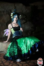 Size: 480x719 | Tagged: safe, artist:kyuu-vixen-cosplay, queen chrysalis, changeling, human, convention, cosplay, irl, irl human, photo, running of the leaves