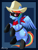 Size: 561x730 | Tagged: safe, artist:hikariviny, rainbow dash, pegasus, pony, backwards cutie mark, bandana, cowboy hat, hat, mask, pulp hero, solo, the lone ranger