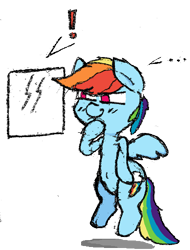 Size: 380x500 | Tagged: safe, rainbow dash, pegasus, pony, female, mare, simple background, smiling, solo, transparent background