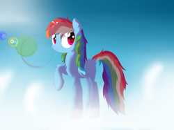 Size: 2592x1944 | Tagged: safe, artist:alexander56910, rainbow dash, pegasus, pony, cloud, cloudy, fluffy, sky