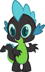 Size: 710x1124 | Tagged: safe, artist:blah23z, queen chrysalis, spike, changeling, changeling queen, recolor, simple background, solo