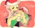 Size: 960x768 | Tagged: safe, artist:supernoncutie, derpibooru import, fluttershy, pegasus, pony, blushing, clothes, eyes closed, folded wings, happy holidays, hat, head turn, hot chocolate, prone, santa hat, scarf, solo, tail bow, wings