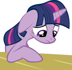 Size: 4005x3853 | Tagged: safe, artist:felix-kot, derpibooru import, twilight sparkle, pony, female, sad, simple background, solo, transparent background, vector