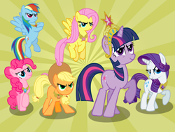 Size: 10000x7500 | Tagged: safe, artist:nightmaremoons, derpibooru import, applejack, fluttershy, pinkie pie, rainbow dash, rarity, twilight sparkle, earth pony, pegasus, pony, unicorn, absurd resolution, big crown thingy, elements of harmony, mane six