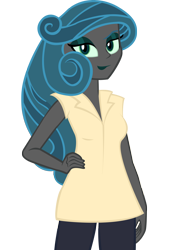 Size: 2500x3646 | Tagged: dead source, safe, artist:alexandru1208, queen chrysalis, changeling, changeling queen, equestria girls, equestria girls-ified, solo