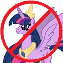 Size: 250x250 | Tagged: safe, derpibooru import, princess twilight 2.0, twilight sparkle, twilight sparkle (alicorn), alicorn, pony, alicorn drama, crown, drama, female, hilarious in hindsight, horn, jewelry, large wings, mare, regalia, wings