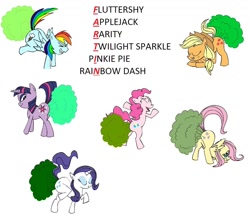 Size: 1202x1052 | Tagged: safe, derpibooru import, applejack, fluttershy, pinkie pie, rainbow dash, rarity, twilight sparkle, earth pony, pegasus, pony, unicorn, eyes closed, face down ass up, fart, grin, looking back, mane six, plot, raised tail, smiling, twilight fartle