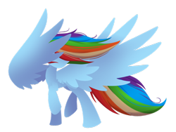 Size: 1024x768 | Tagged: safe, artist:midnightpremiere, rainbow dash, pegasus, pony, lineless, minimalist, solo