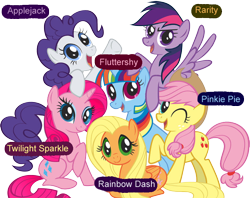 Size: 680x539 | Tagged: safe, derpibooru import, applejack, fluttershy, pinkie pie, rainbow dash, rarity, twilight sparkle, earth pony, pegasus, pony, unicorn, mane six, mane six opening poses, palette swap