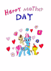 Size: 2550x3509 | Tagged: safe, artist:pokeneo1234, cup cake, pound cake, pumpkin cake, mother's day