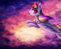 Size: 1024x832 | Tagged: safe, artist:coma392, rainbow dash, pegasus, pony, detailed background, female, mare, solo