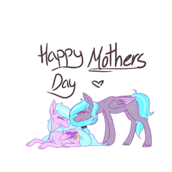 Size: 800x800 | Tagged: safe, artist:harmonyskish, oc, oc only, oc:moonflare, pegasus, pony, female, mare, mother's day, prone