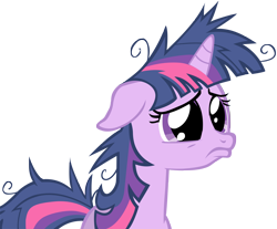 Size: 5000x4134 | Tagged: safe, artist:somepony, derpibooru import, twilight sparkle, pony, unicorn, absurd resolution, female, mare, pouting, simple background, solo, transparent background, vector