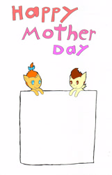 Size: 2004x3120 | Tagged: safe, artist:pokeneo1234, pound cake, pumpkin cake, meme, mother's day