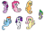 Size: 1280x911 | Tagged: safe, artist:aleximusprime, derpibooru import, applejack, fluttershy, pinkie pie, rainbow dash, rarity, spike, twilight sparkle, sea dragon, sea pony, seahorse, hilarious in hindsight, mane seven, mane six, my little x, sea dragon spike, seaponified, seapony applejack, seapony fluttershy, seapony pinkie pie, seapony rainbow dash, seapony rarity, seapony twilight, simple background, species swap, transparent background