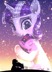 Size: 3250x4500 | Tagged: safe, artist:darksly, princess twilight 2.0, twilight sparkle, twilight sparkle (alicorn), twilight velvet, unicorn twilight, alicorn, pony, unicorn, the last problem, female, filly, filly twilight sparkle, foal, mare, mother and child, mother and daughter, mother's day, older, older twilight, parent and child, sparkles, younger