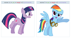 Size: 538x288 | Tagged: safe, derpibooru import, rainbow dash, twilight sparkle, pegasus, pony, derpibooru, meta, plot