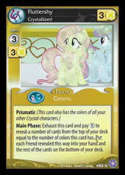 Size: 344x480 | Tagged: safe, fluttershy, rainbow dash, pegasus, pony, card, ccg, crystal games, crystallized, enterplay, mlp trading card game