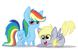 Size: 2179x1429 | Tagged: safe, artist:chub-wub, derpy hooves, rainbow dash, pegasus, pony, female, mare, simple background, transparent background, unamused