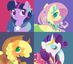 Size: 549x484 | Tagged: safe, artist:onlyahalfbreed, derpibooru import, applejack, fluttershy, rarity, twilight sparkle, earth pony, pegasus, pony, unicorn, grand galloping gala